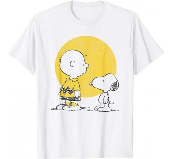 Peanuts - Charlie Snoopy Circle T-Shirt Peanuts - Charlie Snoopy Circle T-Shirt